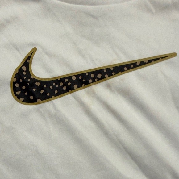 Nike White Tee and Black Polka Dot Shorts - Picture 4 of 7